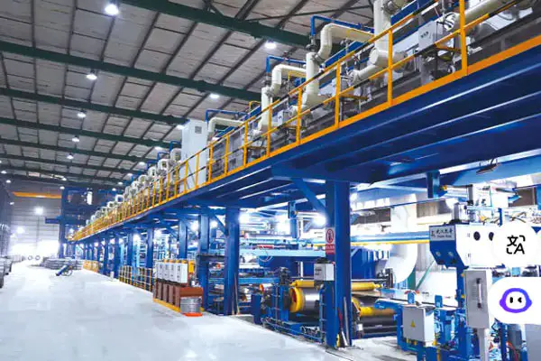 Jalur produksi kumparan galvanis